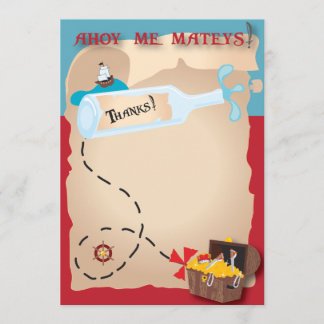 Pirate Hartelijk dank Bedankkaart