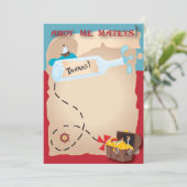 Pirate Hartelijk dank Bedankkaart (Staand voorkant)