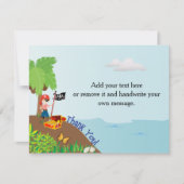 Pirate Hartelijk dank Bedankkaart (Voorkant)