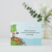 Pirate Hartelijk dank Bedankkaart (Staand voorkant)