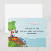 Pirate Hartelijk dank Bedankkaart (Voorkant / Achterkant)