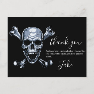 Pirate Hartelijk dank voor het Briefkaart Skull en