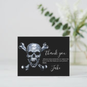 Pirate Hartelijk dank voor het Briefkaart Skull en (Staand voorkant)