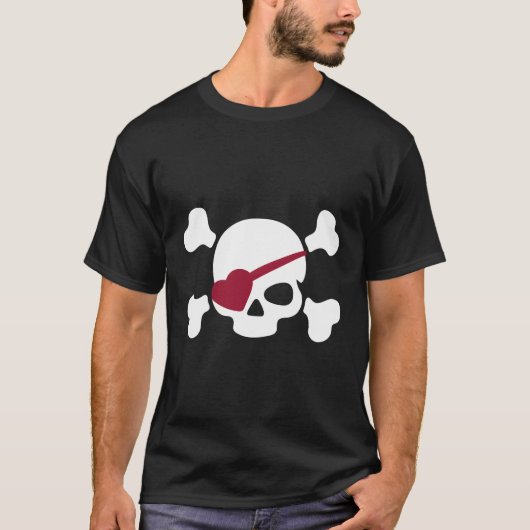 Pirate He Eye Patch Day T-shirt (Voorkant)