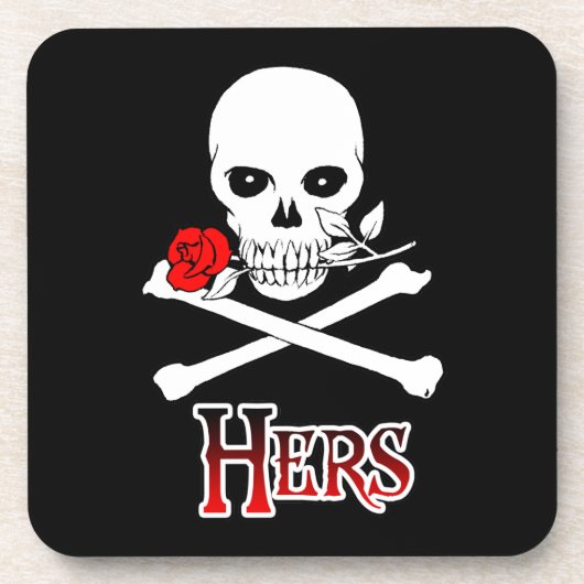 Pirate Hers Bier Onderzetter (Voorkant)