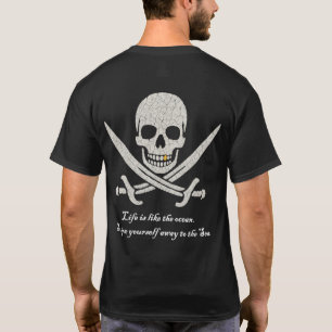 Pirate - Het leven is als het T-shirt van de oceaa