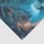 Pirate Hideaway Cove Decoupage Paper Tissuepapier (Detail)