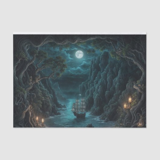 Pirate Hideaway Decoupage Papier (Voorkant)