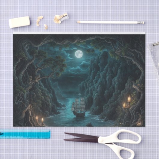 Pirate Hideaway Decoupage Papier (Craft)