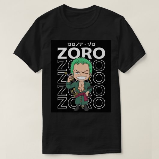 Pirate Hunter Zoro T-shirt (Design voorkant)