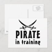 Pirate in opleiding briefkaart (Voorkant / Achterkant)
