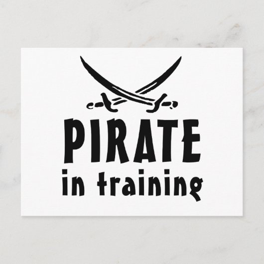 Pirate in opleiding briefkaart (Voorkant)