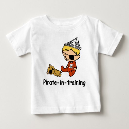Pirate in Training baby t-shirt (Voorkant)