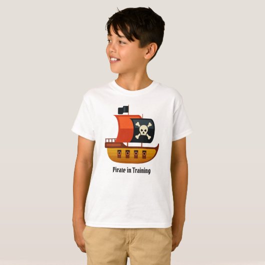 Pirate in Training T-Shirt (Voorkant volledig)