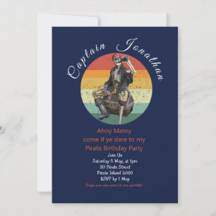 Pirate Invitation jarig Kaart