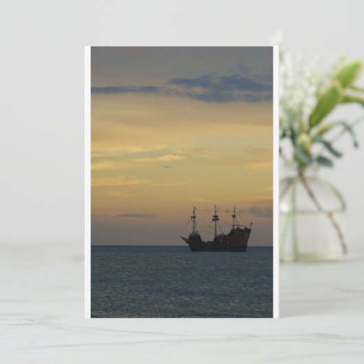 Pirate Invitation Kaart (Staand voorkant)