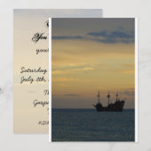 Pirate Invitation Kaart (Voorkant / Achterkant)