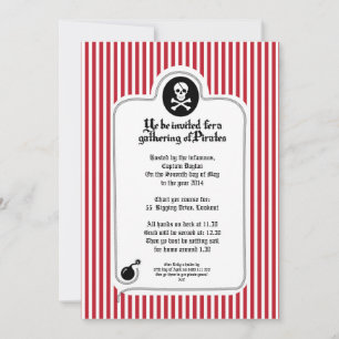 Pirate Invitation Kaart