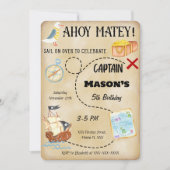 Pirate Invitation Kaart (Voorkant)