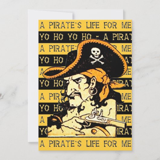 Pirate Invitation Kaart (Voorkant)