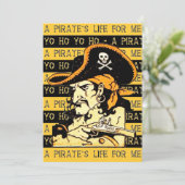 Pirate Invitation Kaart (Staand voorkant)