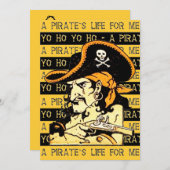 Pirate Invitation Kaart (Voorkant / Achterkant)