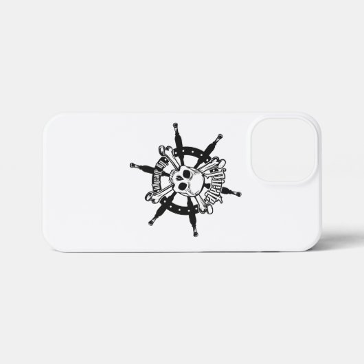 Pirate iPhone Case 13 Mini Hoesje (Achterkant horizontaal)