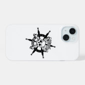 Pirate iPhone Case 15 iPhone 15 Case (Achterkant horizontaal)