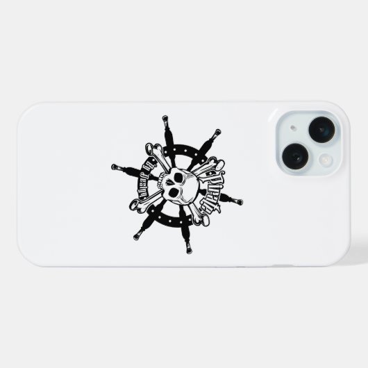 Pirate iPhone Case 15 Plus iPhone Hoesje (Achterkant horizontaal)
