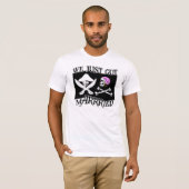 Pirate is net getrouwd t-shirt (Voorkant volledig)