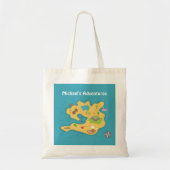 Pirate Island Adventure Treasure Map voor jongens Tote Bag (Voorkant)