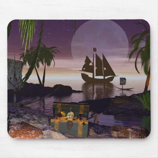 Pirate Island Mousepad Muismat (Voorkant)