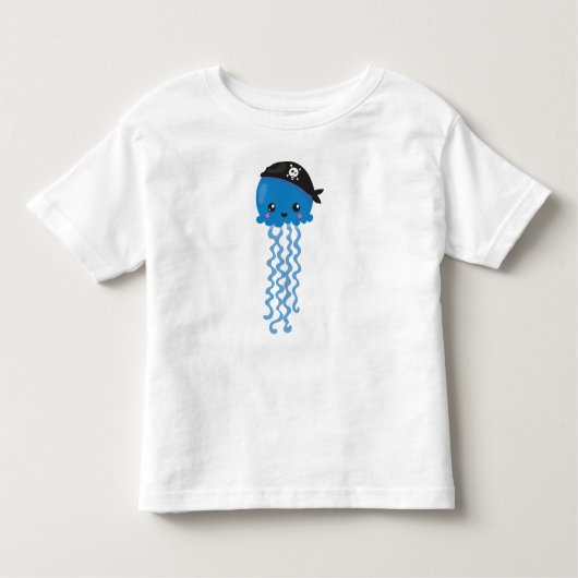 Pirate Jellyfish, Cute Jellyfish, Little Jellyfish Kinder Shirts (Voorkant)