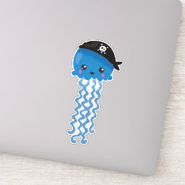 Pirate Jellyfish, Cute Jellyfish, Little Jellyfish Sticker
