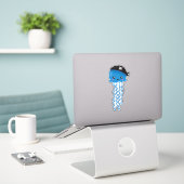 Pirate Jellyfish, Cute Jellyfish, Little Jellyfish Sticker (Laptop op bureau)