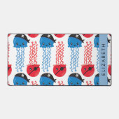 Pirate Jellyfish, Jellyfish Pattern, Jouw naam Bureaumat (Voorkant)