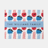 Pirate Jellyfish, Jellyfish Pattern, Jouw naam Deurmat (Voorkant)