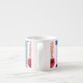 Pirate Jellyfish, Jellyfish Pattern, Jouw naam Espresso Kop (Achterkant)