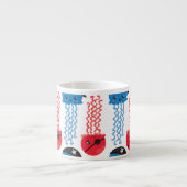 Pirate Jellyfish, Jellyfish Pattern, Jouw naam Espresso Kop (Voorkant)