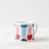 Pirate Jellyfish, Jellyfish Pattern, Jouw naam Espresso Kop (Voorkant rechts)