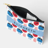 Pirate Jellyfish, Jellyfish Pattern, Jouw naam Etui (Open)