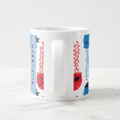 Pirate Jellyfish, Jellyfish Pattern, Jouw naam Grote Koffiekop (Achterkant)