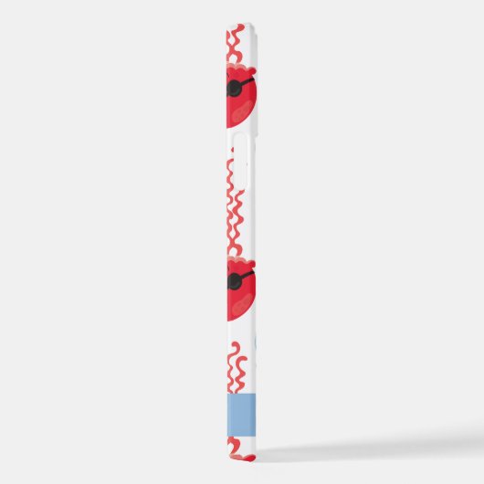 Pirate Jellyfish, Jellyfish Pattern, Jouw naam iPhone Hoesje (Rechterkant)