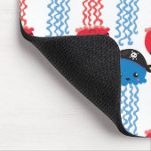 Pirate Jellyfish, Jellyfish Pattern, Jouw naam Muismat (Hoek)