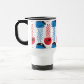 Pirate Jellyfish, Jellyfish Pattern, Jouw naam Reisbeker (Links)