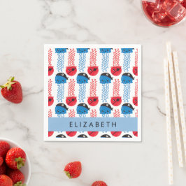 Pirate Jellyfish, Jellyfish Pattern, Jouw naam Servet