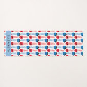 Pirate Jellyfish, Jellyfish Pattern, Jouw naam Yogamat (Achterkant (horizontaal))