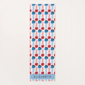 Pirate Jellyfish, Jellyfish Pattern, Jouw naam Yogamat (Achterkant)