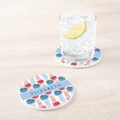 Pirate Jellyfish, Jellyfish Pattern, Jouw naam Zandsteen Onderzetter (Zijkant)