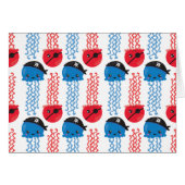 Pirate Jellyfish, kwallen Pattern, Zee Animals (Voorkant Horizontaal)